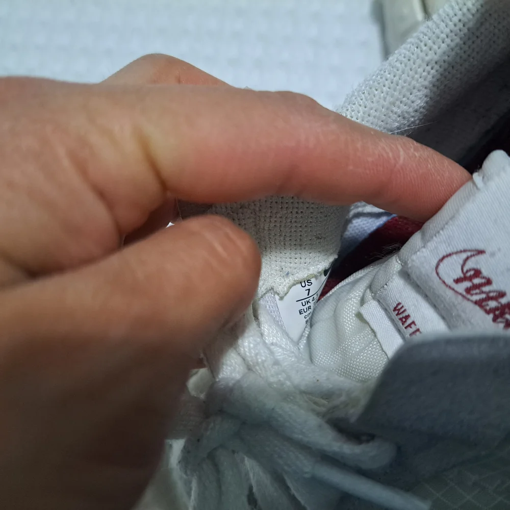 Nike Waffle Racer 2X White Sneakers - Picture 4 of 5